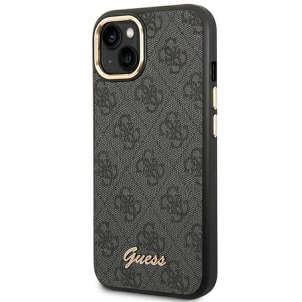 GUESS iPhone 14 Plus Skal Vintage Gold Logo - Svart Svart