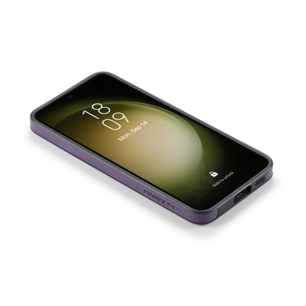 DG.MING Mobilskal till Samsung Galaxy S24 Anti-Drop PU Läder Lila