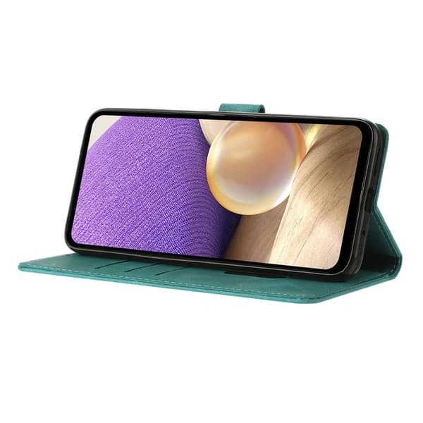 Samsung Galaxy S26 Edge Plånboksfodral Impränerad TriangelKonstläder Grön