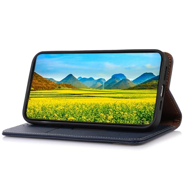 KHAZNEH Samsung Galaxy S26 / S26 Pro Plånboksfodral Äkta Läder - Blå