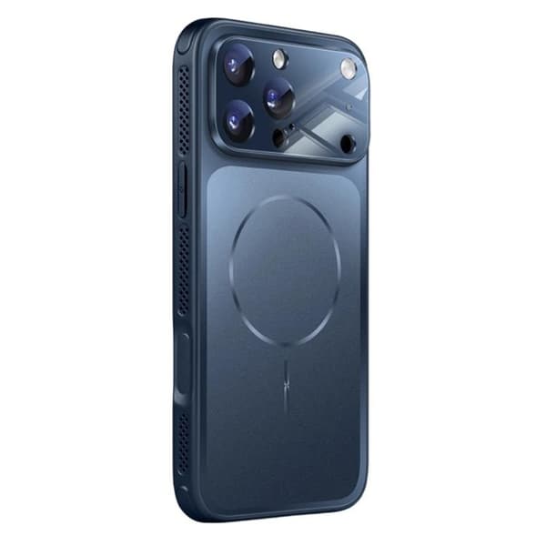 Mobilskal till iPhone 17 Pro Max MagSafe Matte Skin Feel - Blå Blå