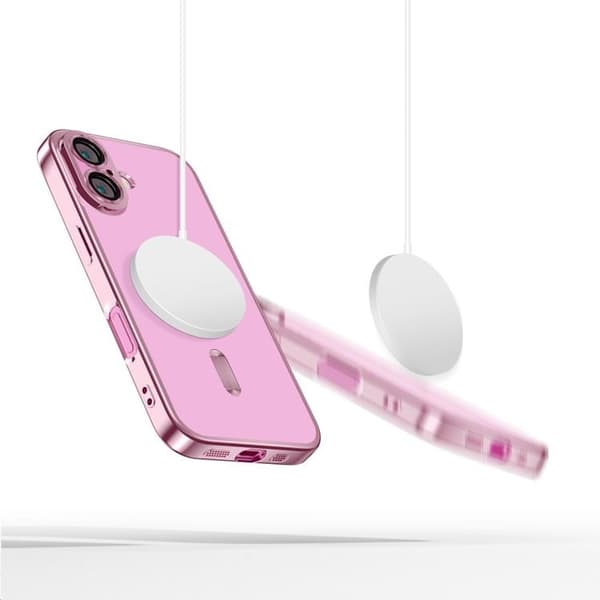Tech-Protect telefontaske til iPhone 16 Magsafe Magflex - skinnende lyserød Rosa