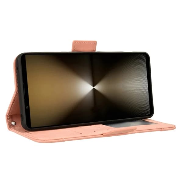 Sony Xperia 1 VI Plånboksfodral Konstläder - Rosa Rosa