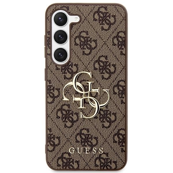 Guess Mobilskal till Galaxy S24 Big Metall Logo - Brun