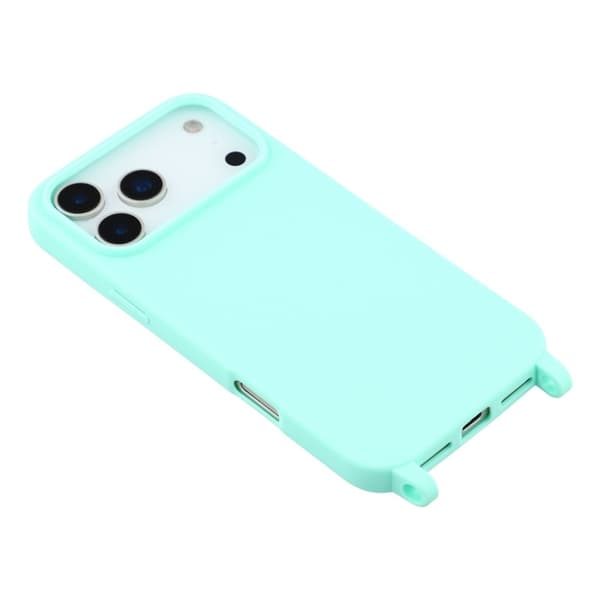 Mobilskal till iPhone 17 Pro Max TPU med Hål för Rem - Mintgrön Grön