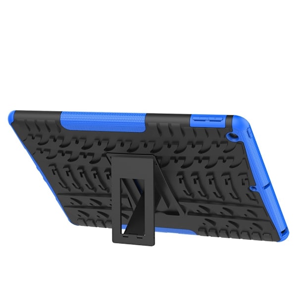Anti-slip Hybridskal med Stativ för iPad 10.2" 2019 - Svart/Blå Svart