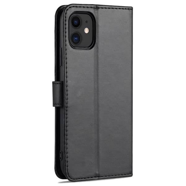 AZNS Mobilskal till iPhone 12/12 Pro KonstLäder - Svart