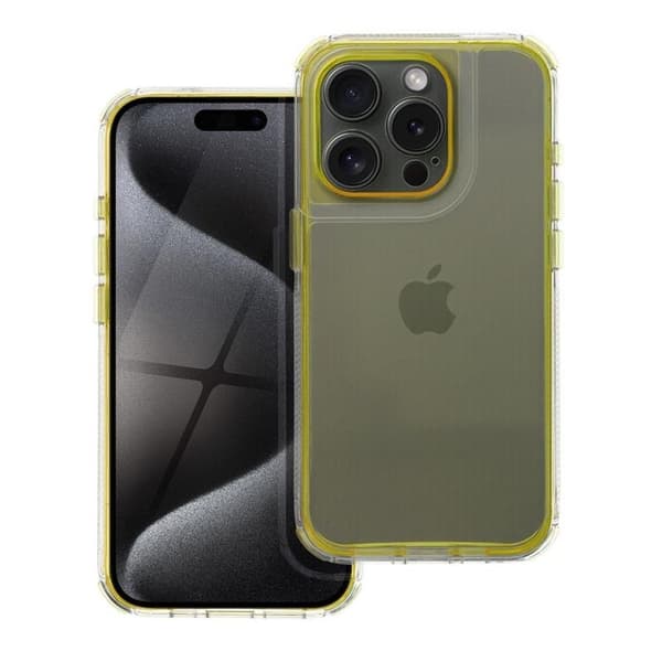 Telefontaske til iPhone 16 Matrix Klar - Gul Gul