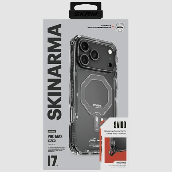 Skinarma Mobilskal till iPhone 17 Pro Max MagSafe Saido - Graphite Grå
