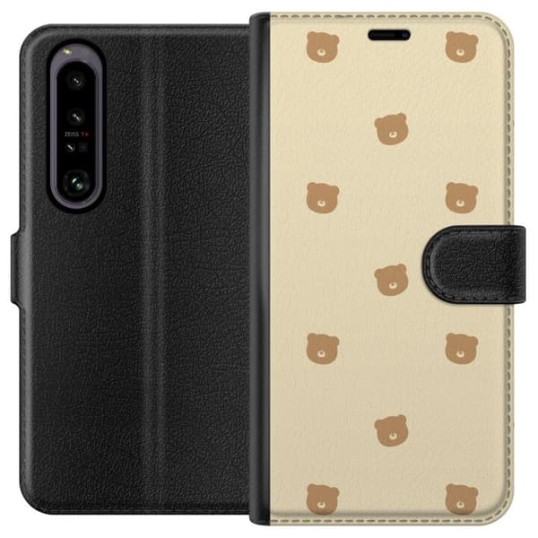 Pungcover til Sony Xperia 1 IV med Bjørnemønster