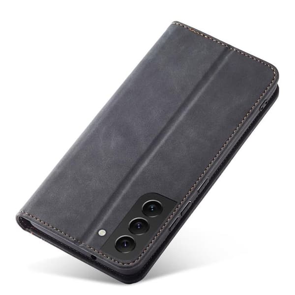 Galaxy S23 Plus Lompakkokotelo Magnet Fancy - Musta Black