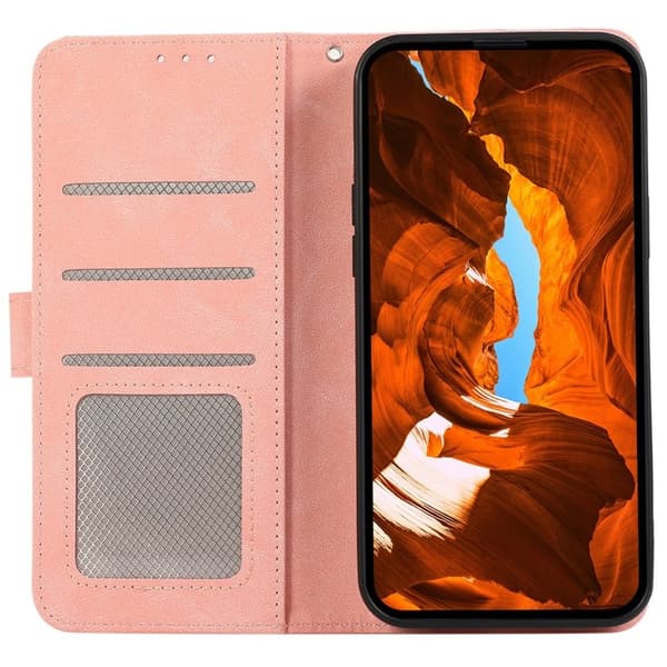 ABEEL Xiaomi 17 Pro Max Plånboksfodral Splicing Konstläder RFID-Skyddande - Rosa