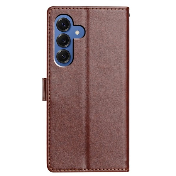Samsung Galaxy S26 Plus Plånboksfodral Konstläder Ställfunktion - Brun