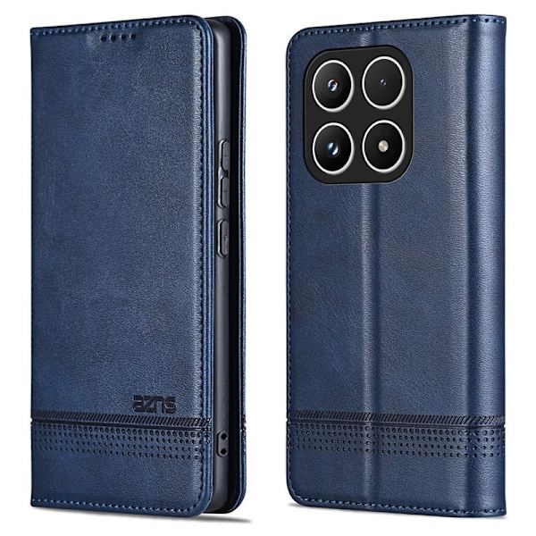 AZNS Xiaomi 17 Plånboksfodral Konstläder - Blå