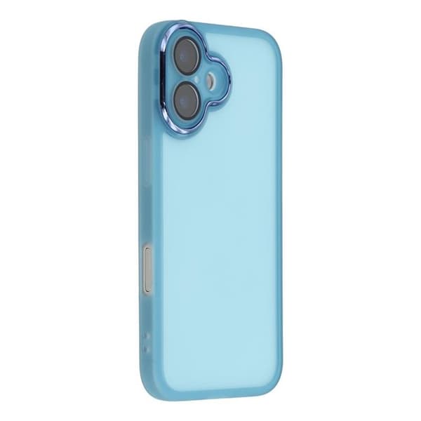 Mobilskal till iPhone 17 Electroplated Kameraram - Transparent Blå Blå