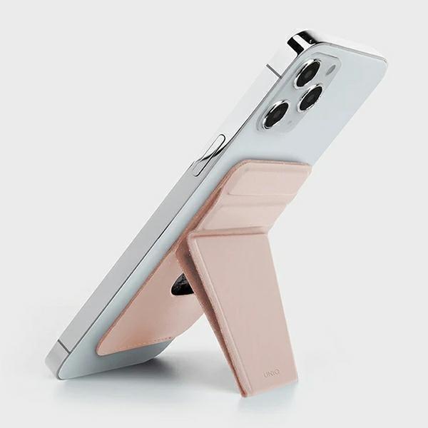 UNIQ Phone Snap-On Stand og Kortholder - Pink