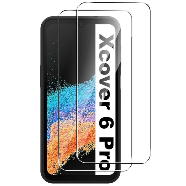 [2-PACK] Galaxy XCover 6 Pro Skærmbeskytter HD i hærdet glas - Gennemsigtig