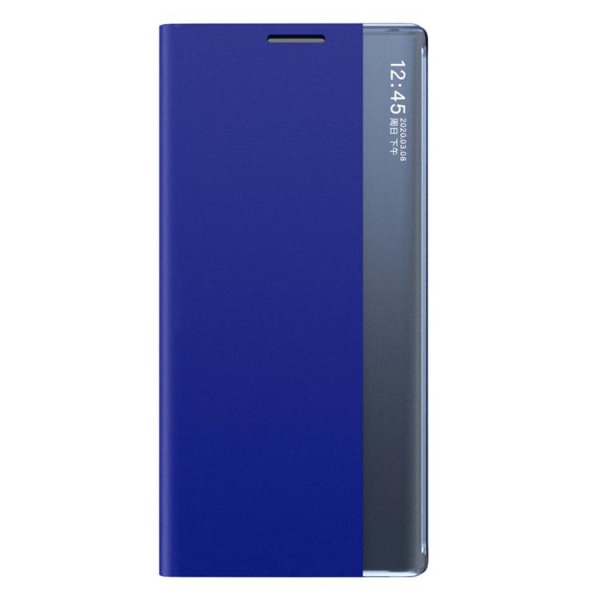 Galaxy A22 5G Mobilfodral Sleep Smart Window - Blå