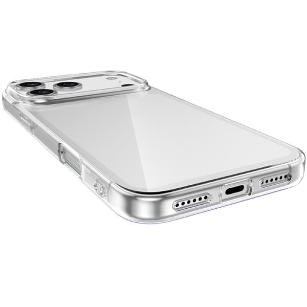 Mobilskal till iPhone 17 Pro Max TPU med Härdat Glas - Clear Transparent