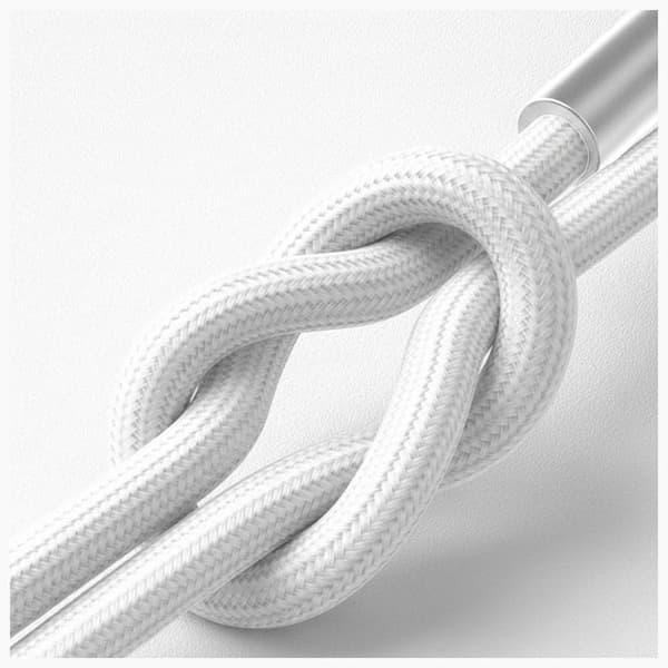 3MK USB-C til USB-C 60W Kabel 20V/3A 1m N-SERIE Hyper - Hvid Vit