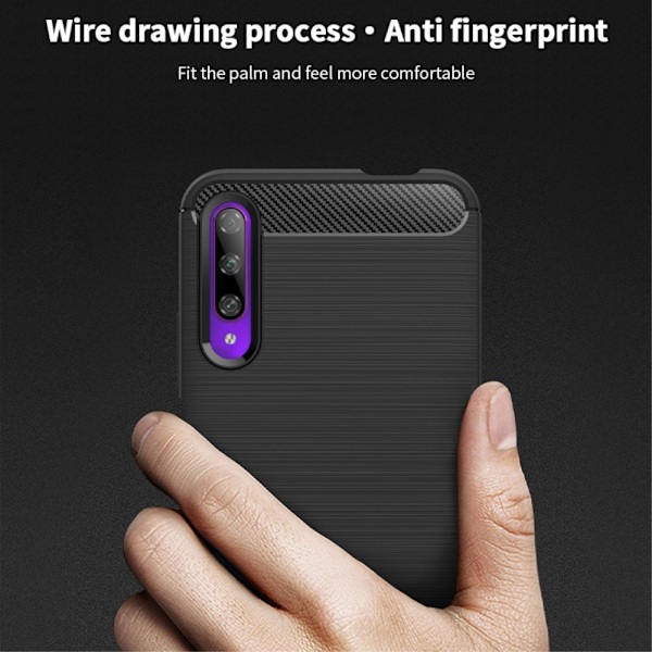 MOFI Carbon Fiber Mobilskal Huawei P Smart Pro - Svart Svart