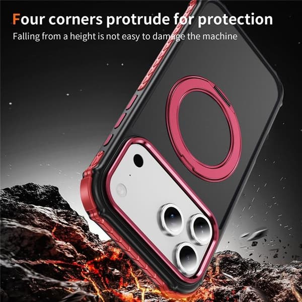 Mobilskal till iPhone 17 Pro Max MagSafe Skin Touch - Röd Röd