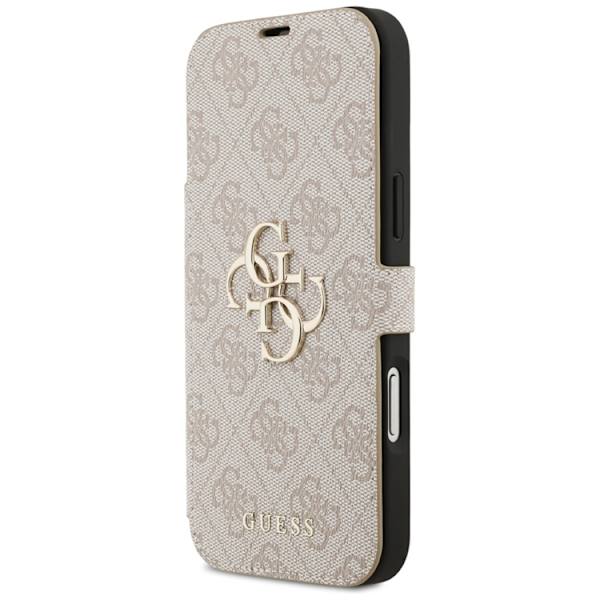 Guess iPhone 17 Pro Plånboksfodral Metal Logo - Rosa Rosa