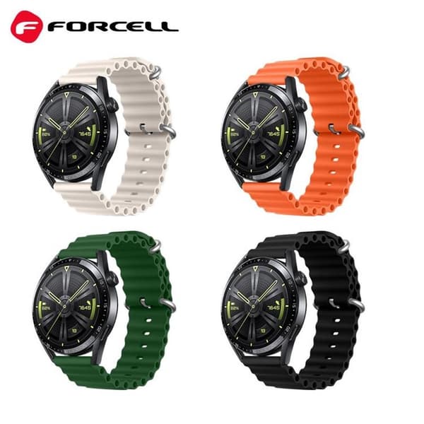 Forcell Galaxy Watch Armband (20mm) FS01 - Svart Black