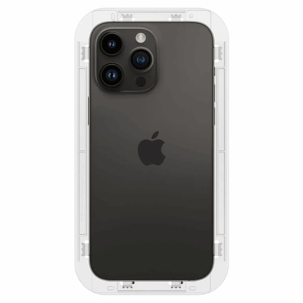 Spigen iPhone 14 Pro Max Hærdet Glas Skærmbeskytter Ez-Fit 2-Pack - Transparent