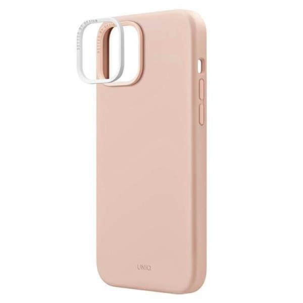 Uniq iPhone 14 Plus -matkapuhelimen suojakuori Magsafe Lino Hue - vaaleanpunainen