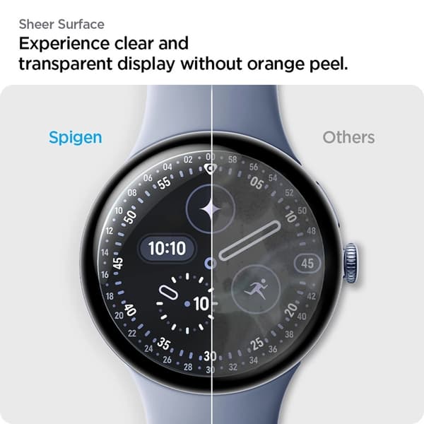[2-PACK] Spigen Google Pixel Watch 3/4/5 (41mm) Skärmskydd EZ Fit