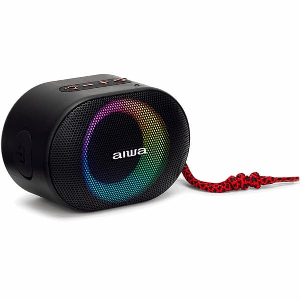 AIWA Bluetooth-kaiutin IPX6 RGB-valaistus - Punainen Röd