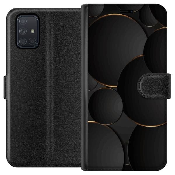 Plånboksfodral till Samsung Galaxy A71 med Lyxig Cirklar