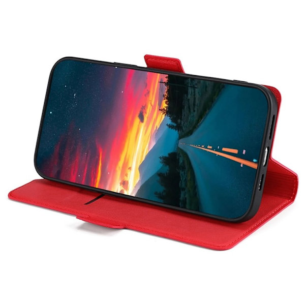 Xiaomi 13 Lite Plånboksfodral Dual Magnetic Clasp - Röd