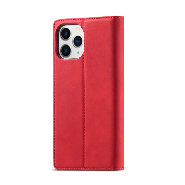 LC.IMEEKE Plånboksfodral för iPhone 12 / 12 Pro - Konstläder - Röd