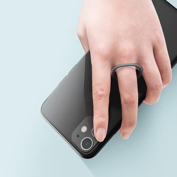 Baseus Ringhållare Ultra-Thin Self-adhesive kickstand - Silver Silver