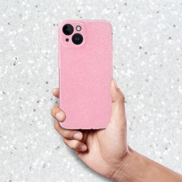 Mobilskal till Xiaomi Redmi 14C Clear 2mm Blink - Rosa Rosa