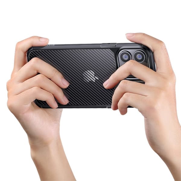 USAMS Armour -kuori iPhone 13 Pro Max - Musta Black