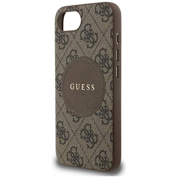 Guess telefontaske til iPhone 16e MagSafe 4G Circle Classic Logo