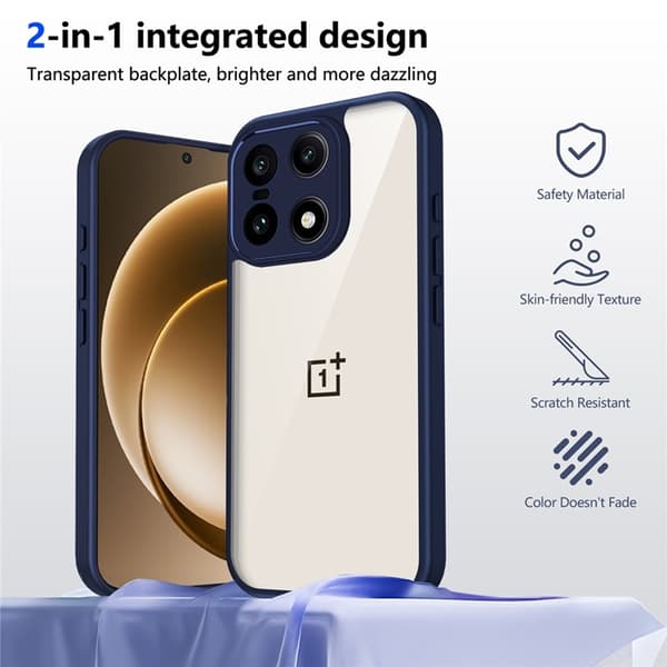 Mobilskal till OnePlus 15 5G Matte Skin Touch Shockproof - Blå Blå