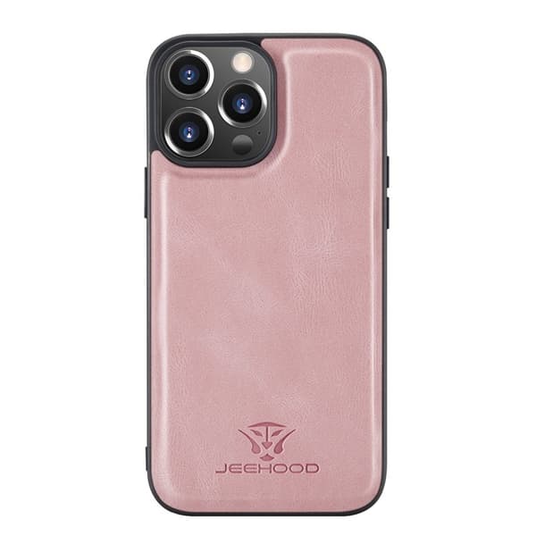 JEEHOOD 2-i-1 Hybrid Mobilskal med för iPhone 13 Pro - Rosa