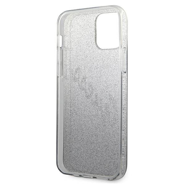 Guess iPhone 12 Pro Max Skal Glitter Gradient Script - Svart Svart