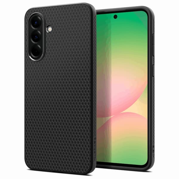 Spigen telefonetui til Galaxy A56 5G Liquid Air - Matt Sort Svart