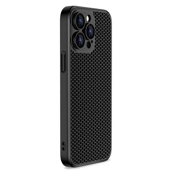 X-LEVEL Mobilskal till iPhone 13 Pro Max Hård PC Linsskydd Svart