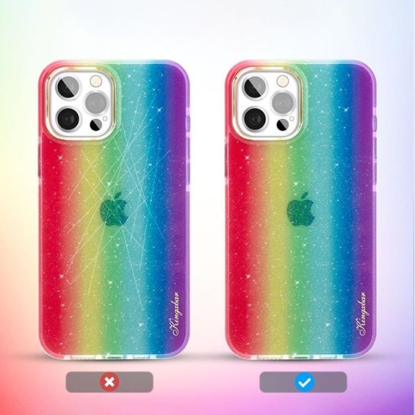 Kingxbar Ombre Cover iPhone 12 Pro Max - Flerfarvet