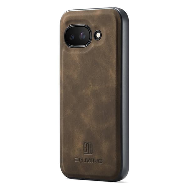 DG.MING Mobilskal till Google Pixel 9a PU Läder Hybrid - Brun