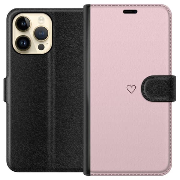 Pungcover til Apple iPhone 14 Pro Max med Lille Hjerte