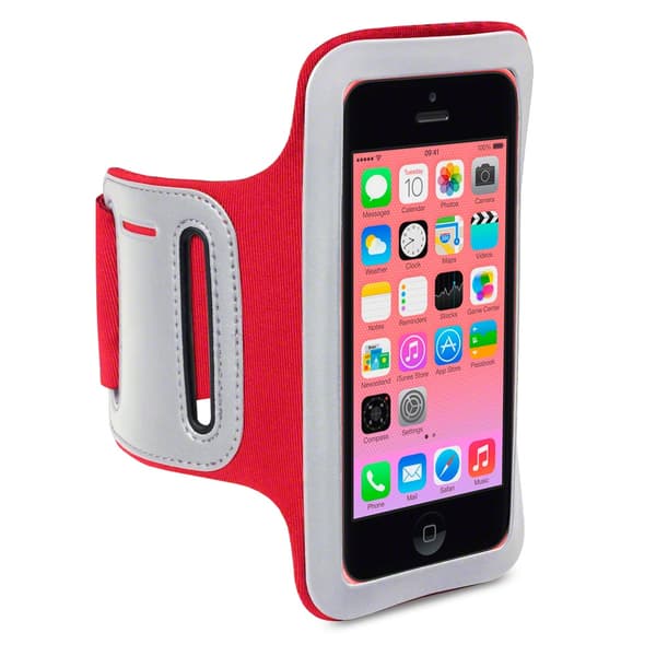 Sportsarmband till Apple iPhone 5C (Röd) Red