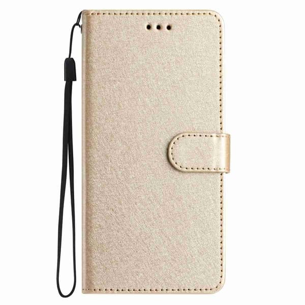 Samsung Galaxy S26 Pro Plånboksfodral Konstläder Folio Magnetlås - Guld