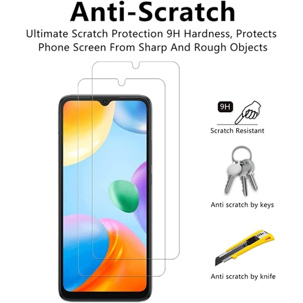 [1-PACK] Xiaomi Redmi 10C Härdat Glas Skärmskydd - Clear